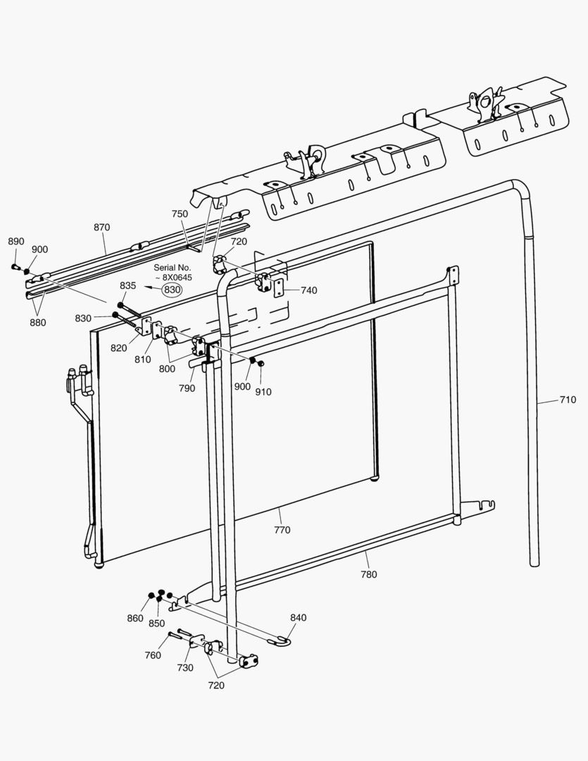 G040-8 RADIATOR SHELL ASS`Y AC CONDENSER