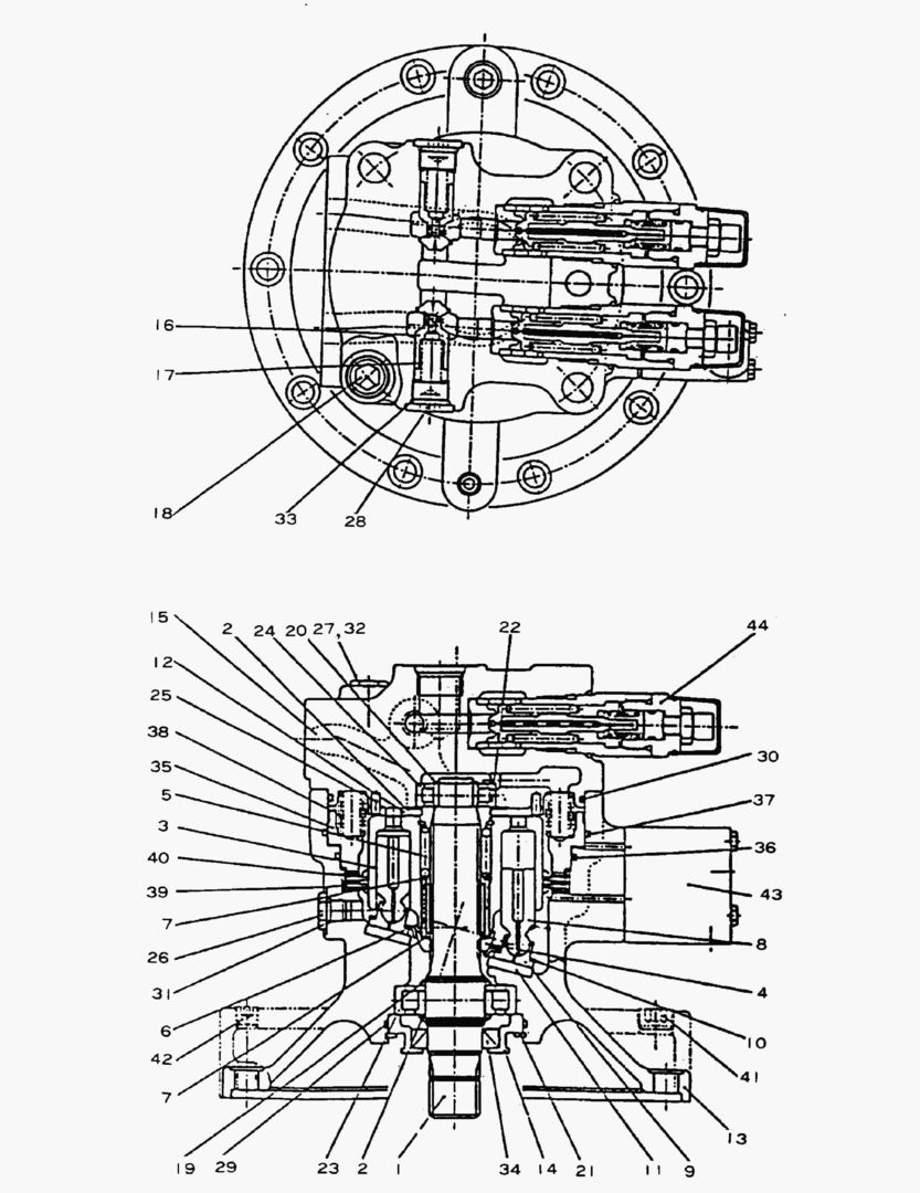 ГИДРОМОТОР ПОВОРОТА ПЛАТФОРМЫ