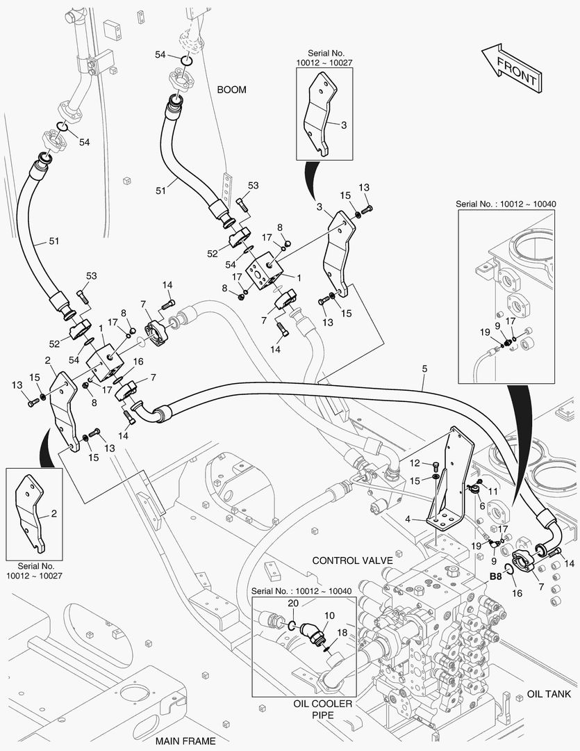 1360 MAIN PIPING(7) - ONE & TWO WAY