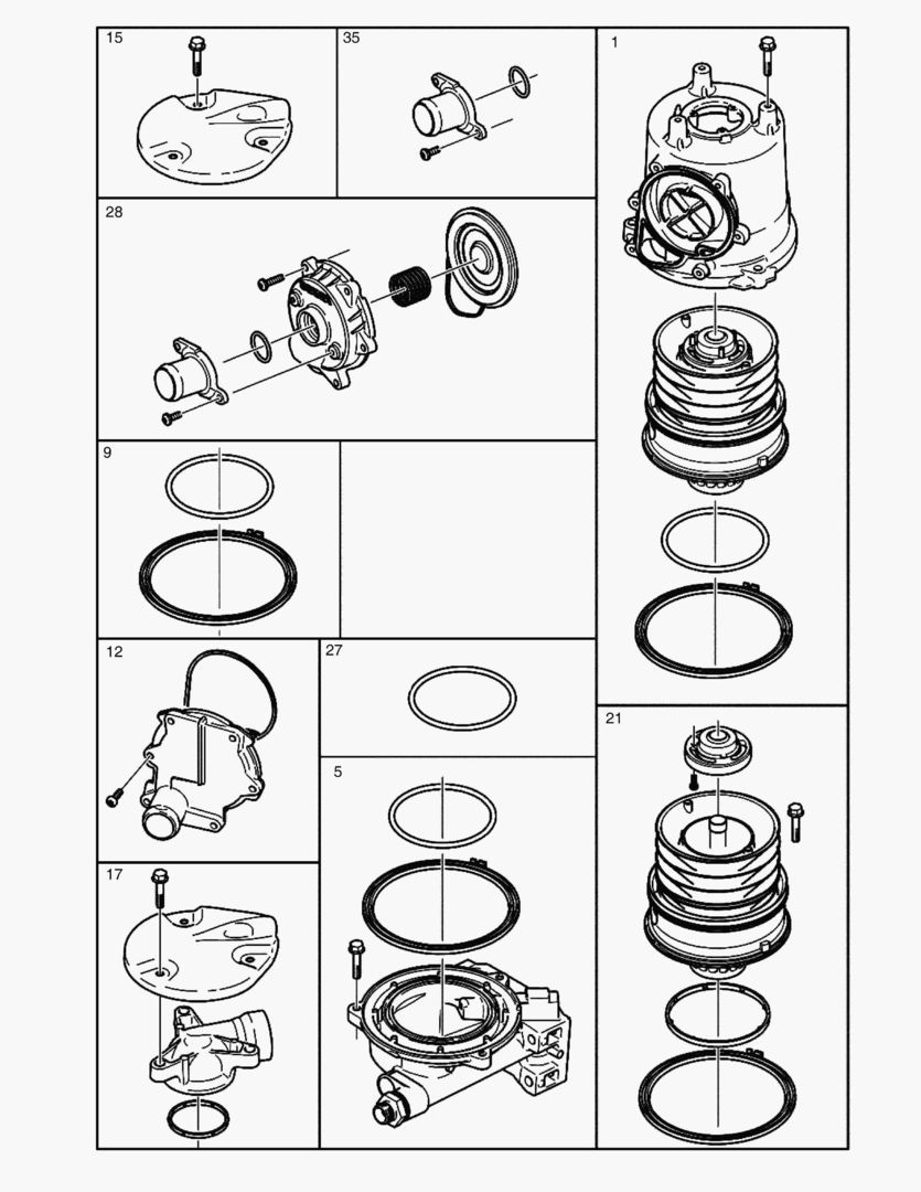 023 REPAIR KIT, OIL MIST SEPARATOR, CRANKCASE VENTILATION