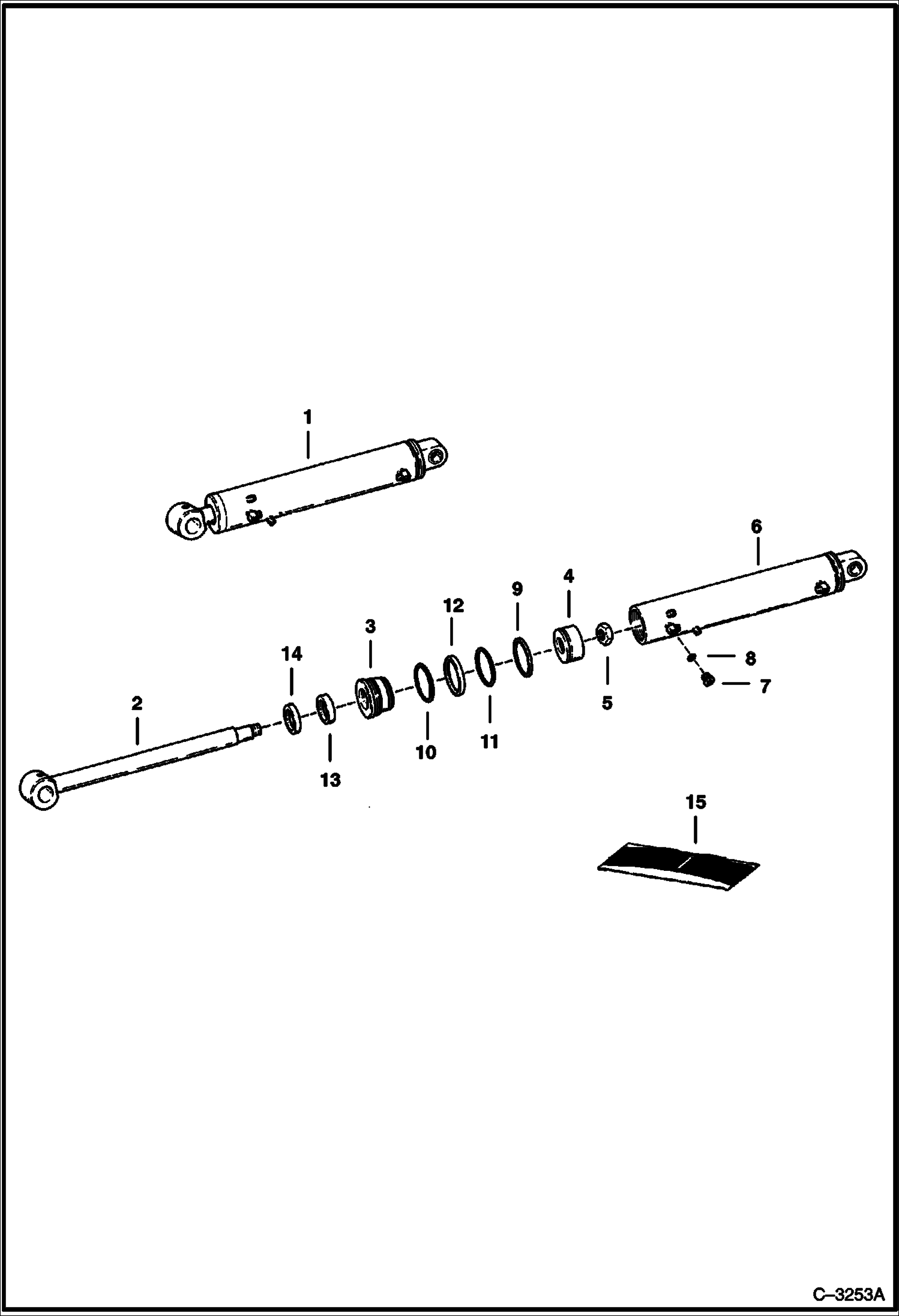 ЭКСКАВАТОР-ПОГРУЗЧИК (ЦИЛИНДР СТАБИЛИЗАТОРА) (3.25-- BORE) (913)