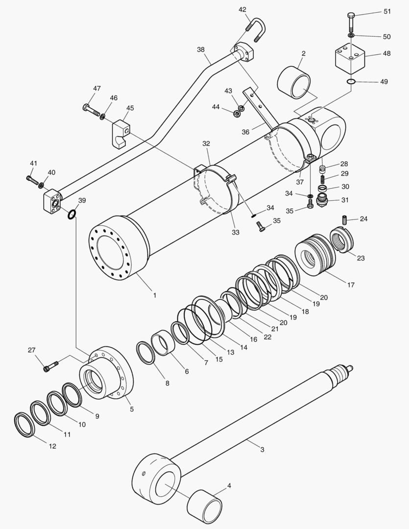 Спецтехника 4480 ARM CYLINDER - ARM 2.4m(ARTI) [5001~5183] - главное фото