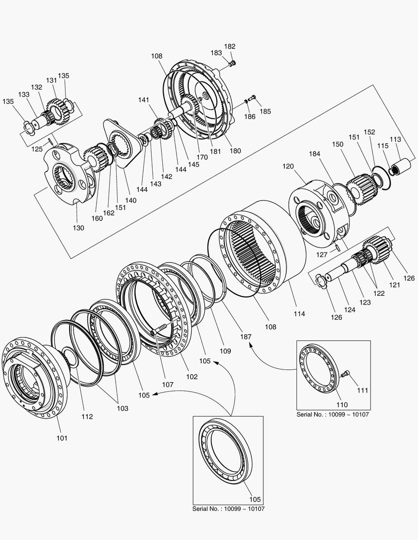 4191 TRAVEL REDUCTION GEAR [10099~]