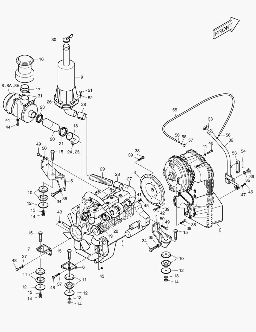 МОНТАЖ ДВИГАТЕЛЯ