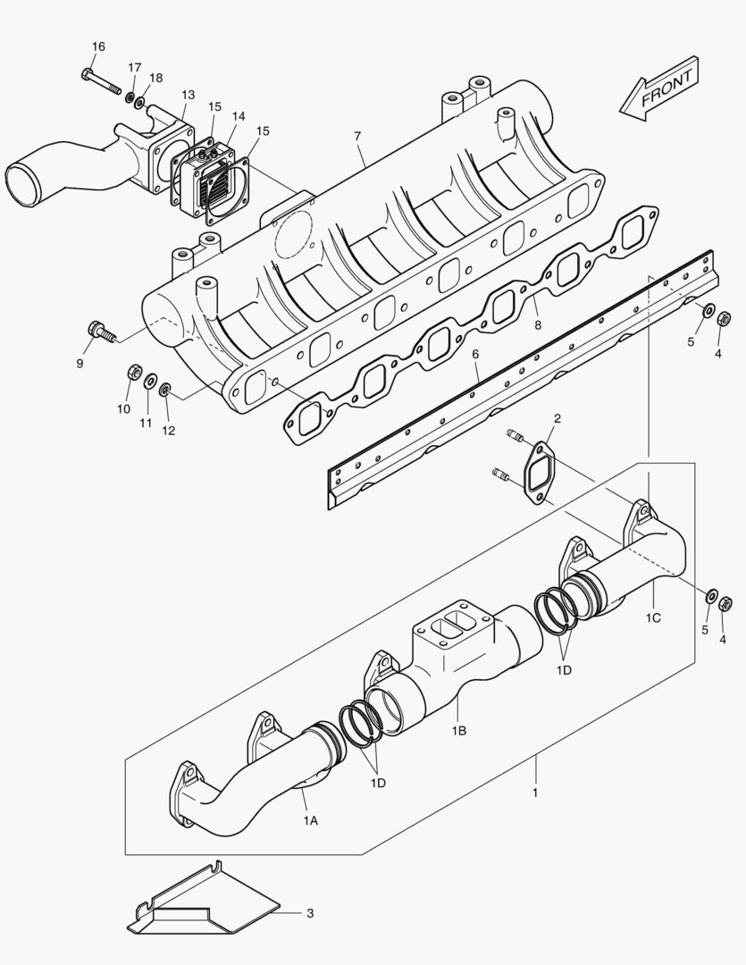 024 INTAKE & EXHAUST MANIFOLD
