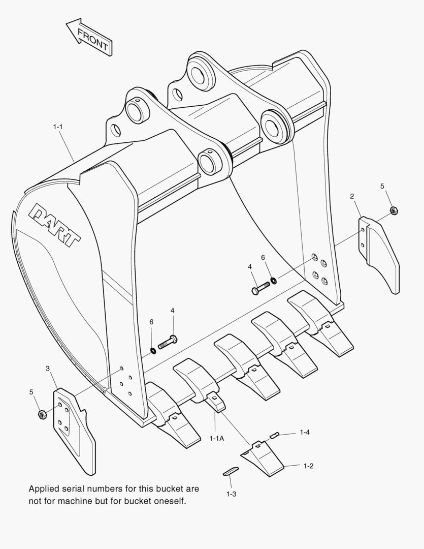 Спецтехника 6420 BUCKET-0.44гЋҐ(33`)-VERTICAL PIN - главное фото