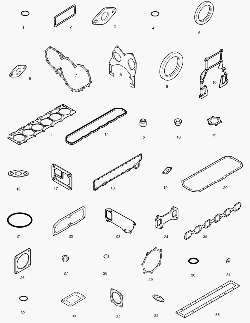 КОМПЛЕКТ ПРОКЛАДОК ДЛЯ КАПИТАЛЬНОГО РЕМОНТА-ВСЕ