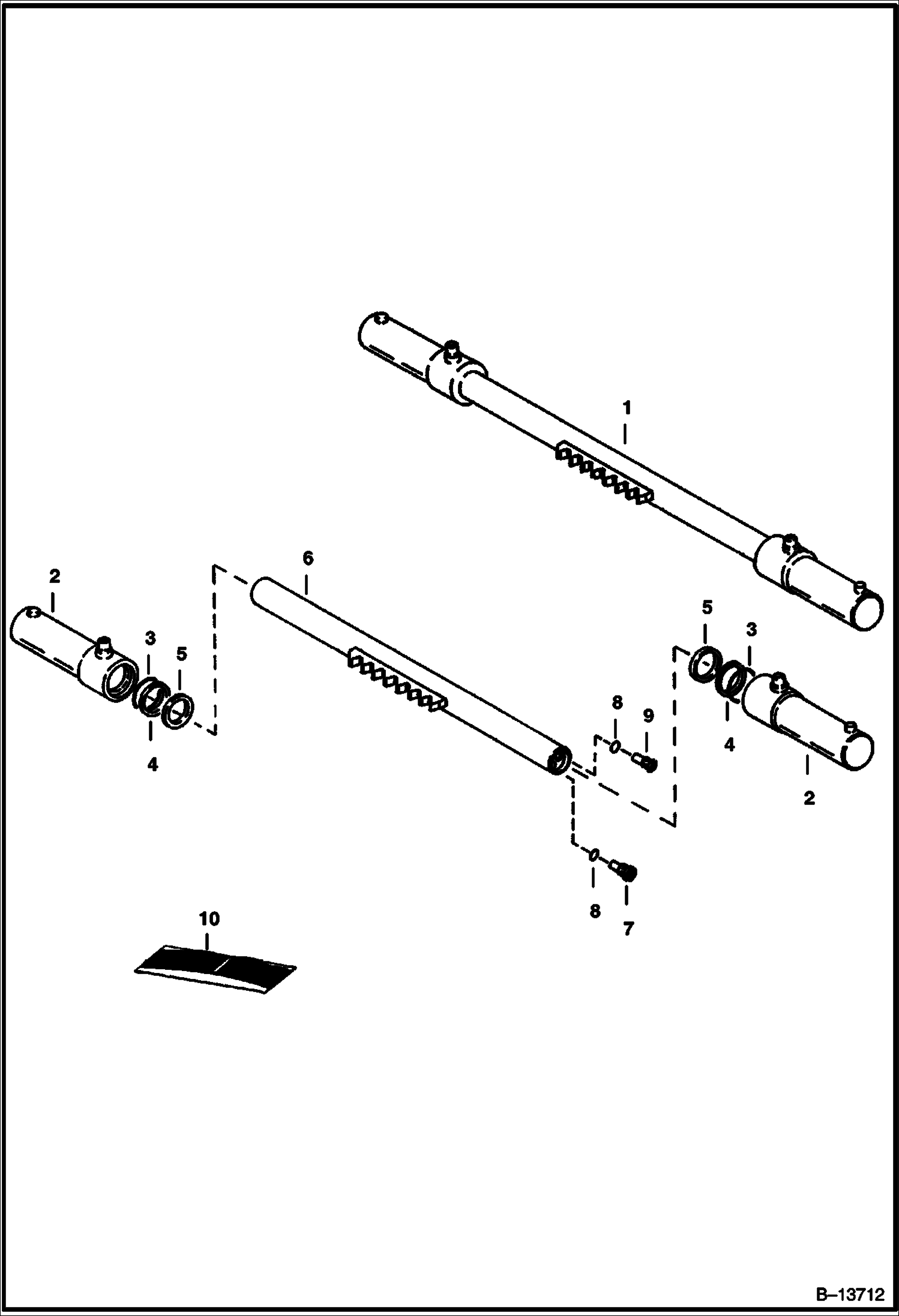ЭКСКАВАТОР-ПОГРУЗЧИК (ЦИЛИНДР ПОВОРОТА) (908)