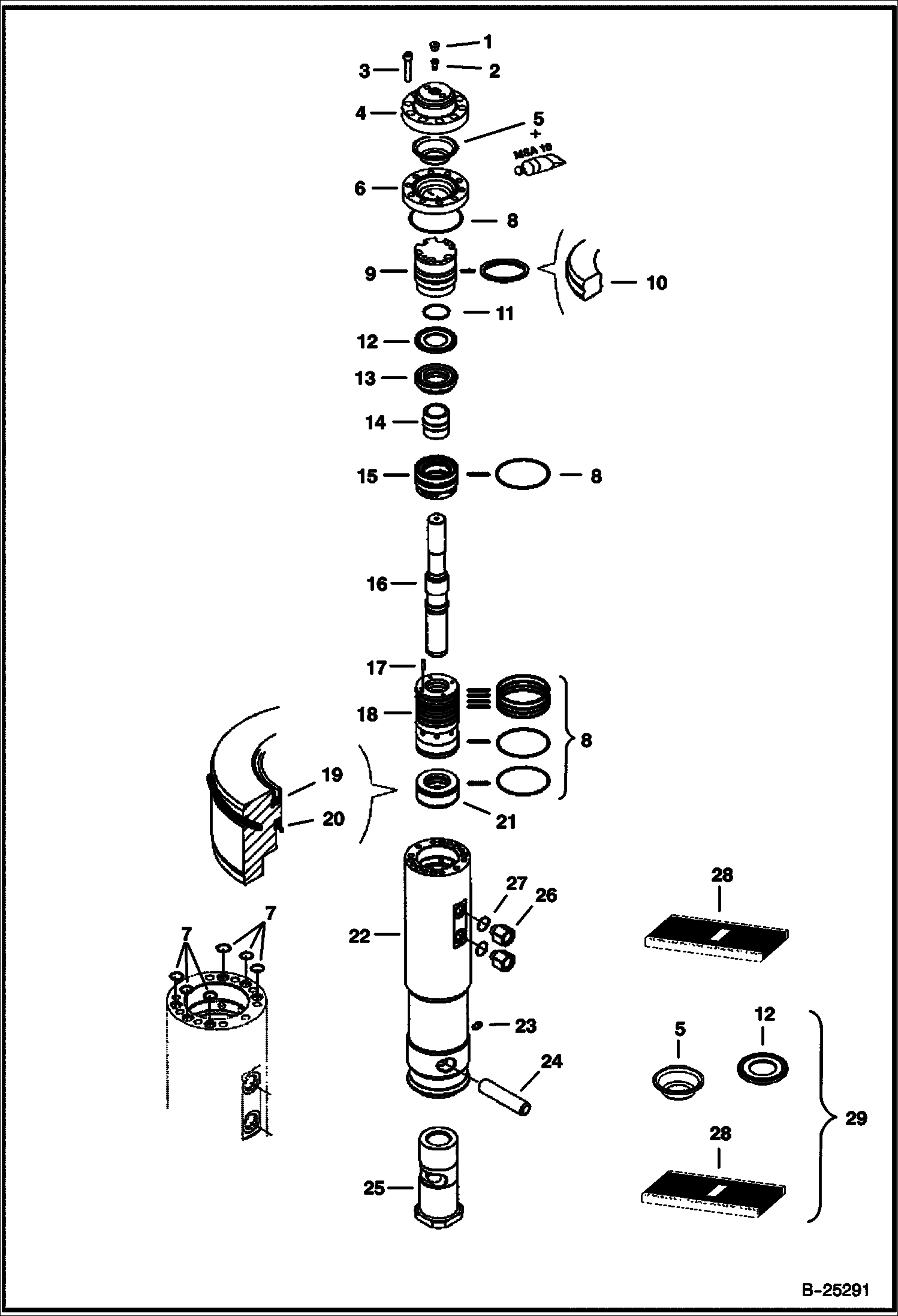 ГИДРОМОЛОТ - ТОЛЬКО ЕВРОПА (ВНУТРЕННИЕ ДЕТАЛИ) (HB380)