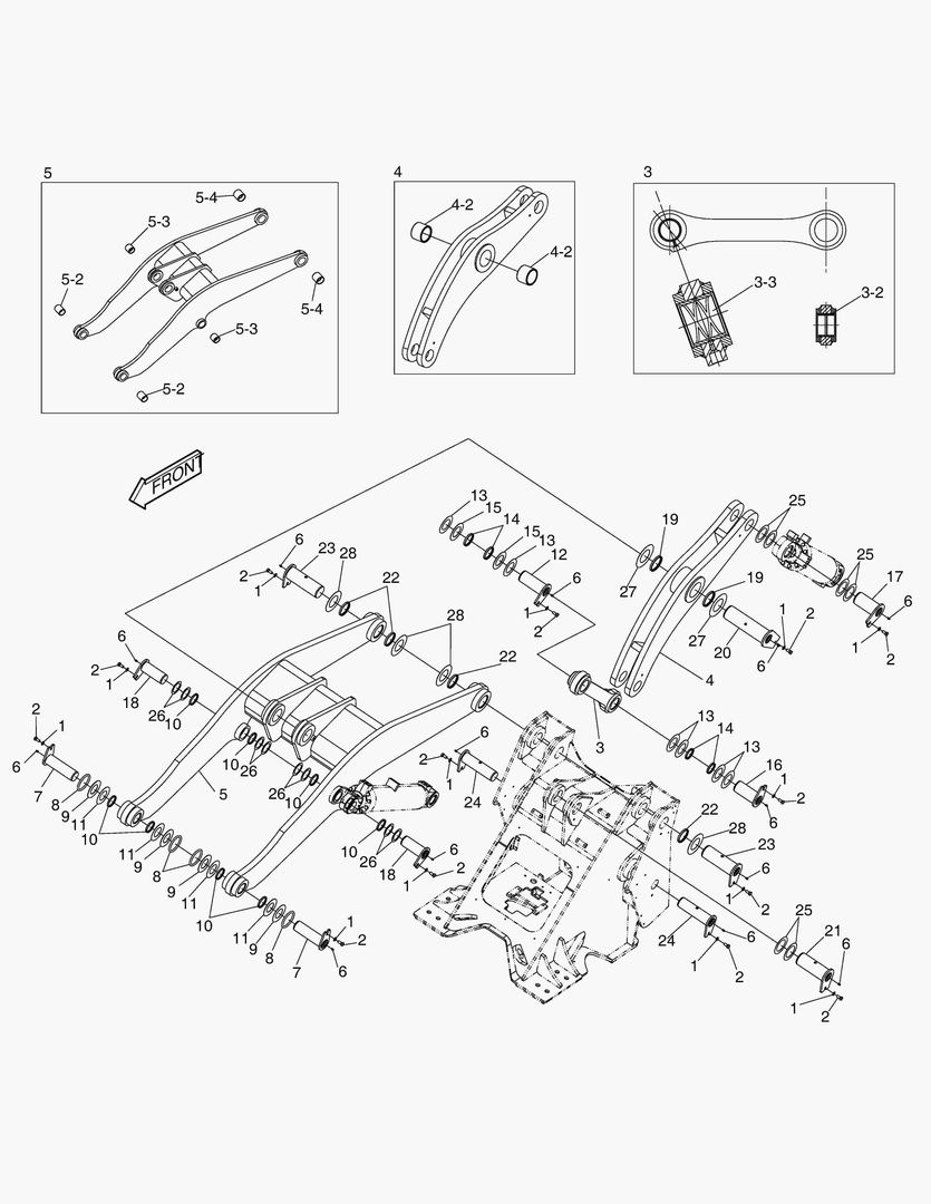 5530 FRONT ASSY-3SP & LOG FORK [10589~]