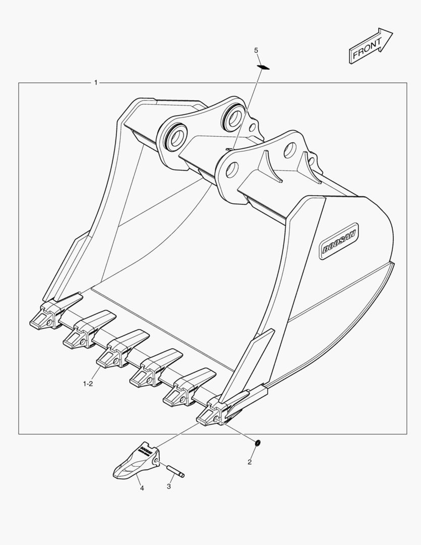 7300 BUCKET ASS`Y - 2.78mВі - S CLASS