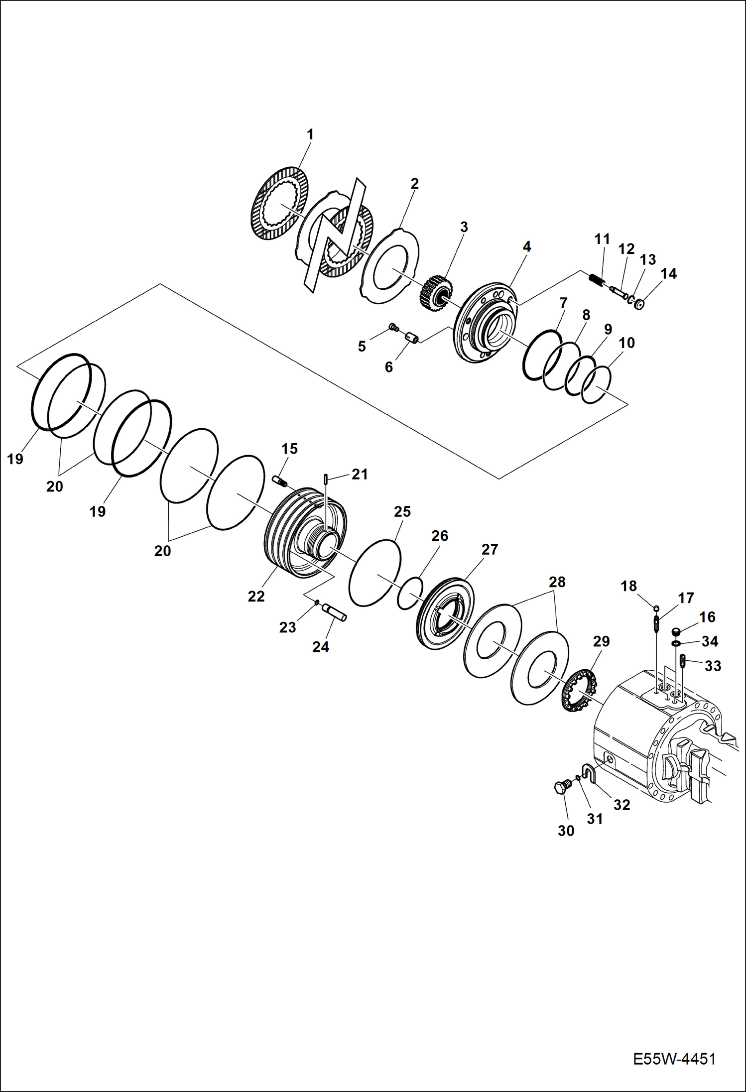 ТОРМОЗА (ЗАДНИЙ МОСТ ) (СЕРИЙНЫЙ НОМЕР AEFB11102 И ВЫШЕ)