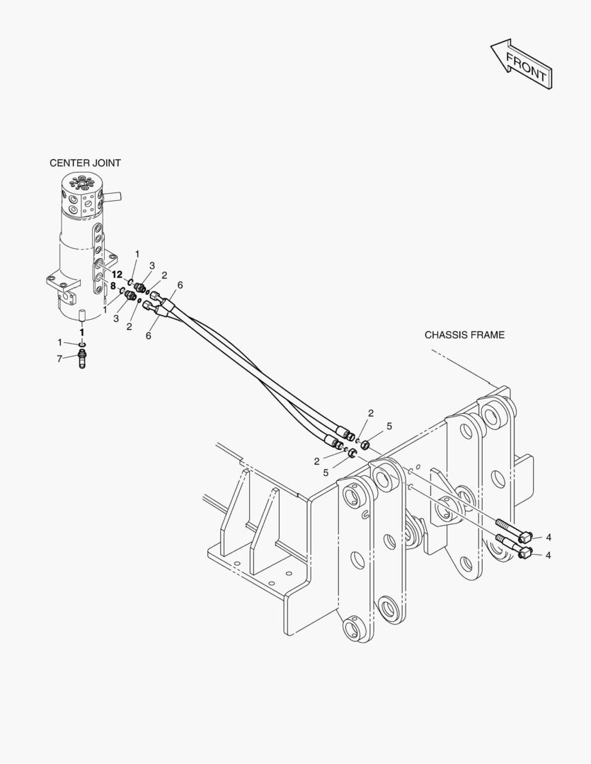 Схема ГИДРОСИСТЕМА ОТВАЛА