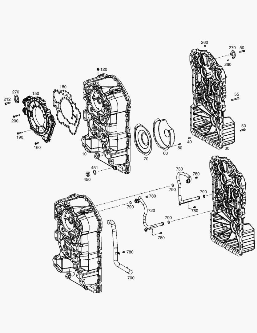 КОРПУС КОРОБКИ ПЕРЕДАЧ-ТРАНСМИССИЯ