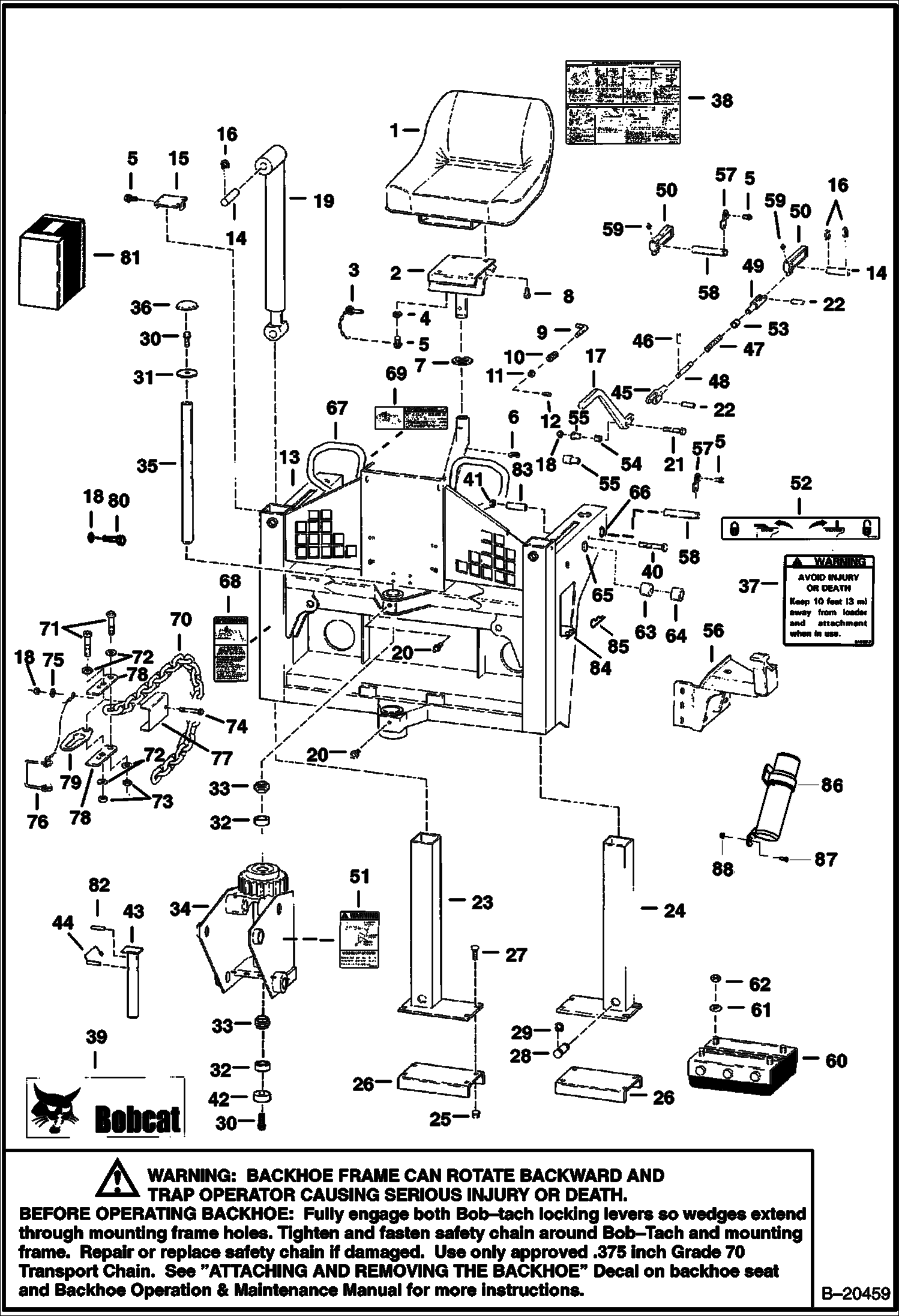 ЭКСКАВАТОР-ПОГРУЗЧИК (РАМА ШАССИ) (709 2700 И A54M)