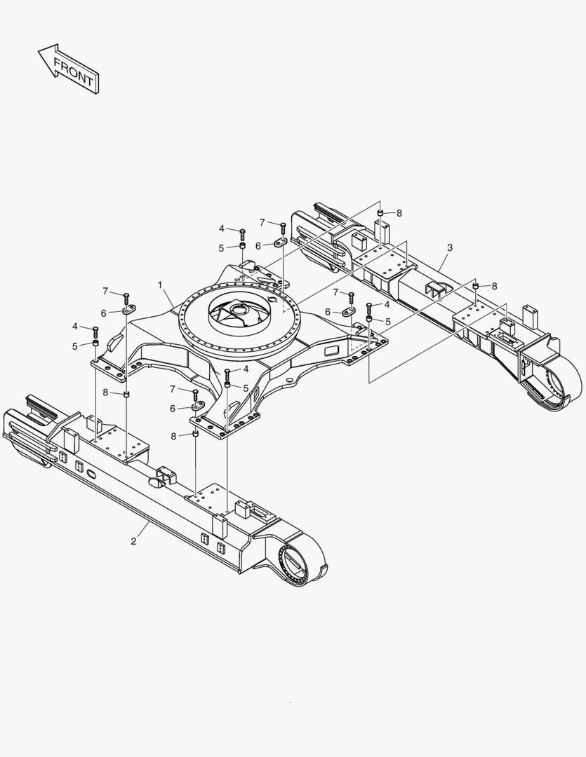РАМА ГУСЕНИЦЫ - 3.49 м