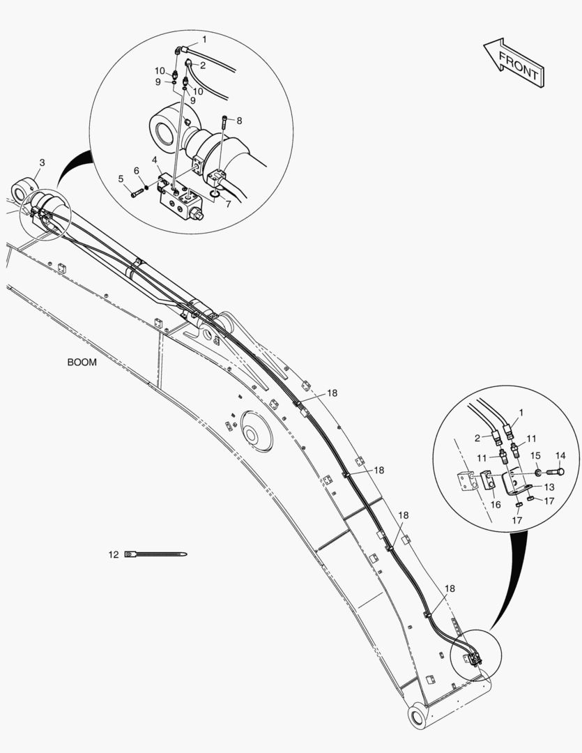 ГИДРОСИСТЕМА СТРЕЛЫ - ГИДРОЗАМОК