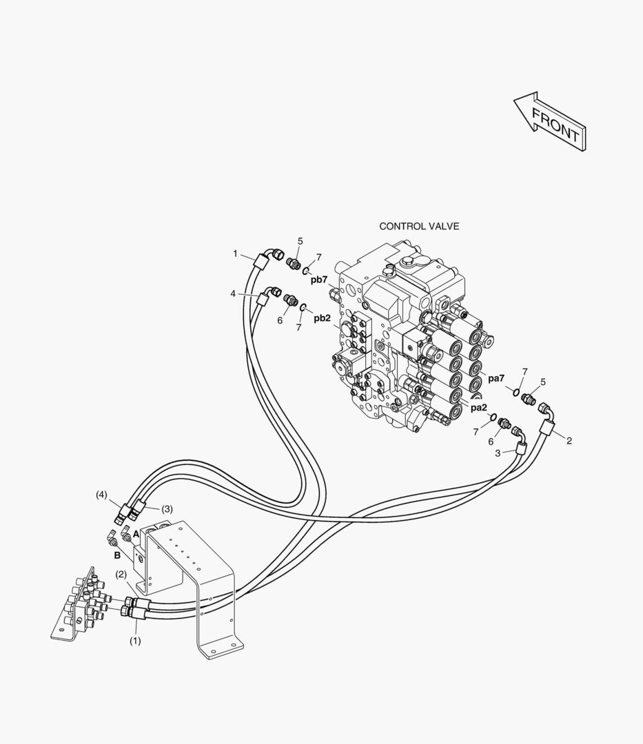 ТРУБОПРОВОД СЕРВОУПРАВЛЕНИЯ(1) - EXCA