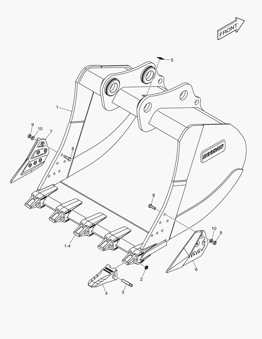 6410 BUCKET ASS`Y - 2.72mВі - H CLASS