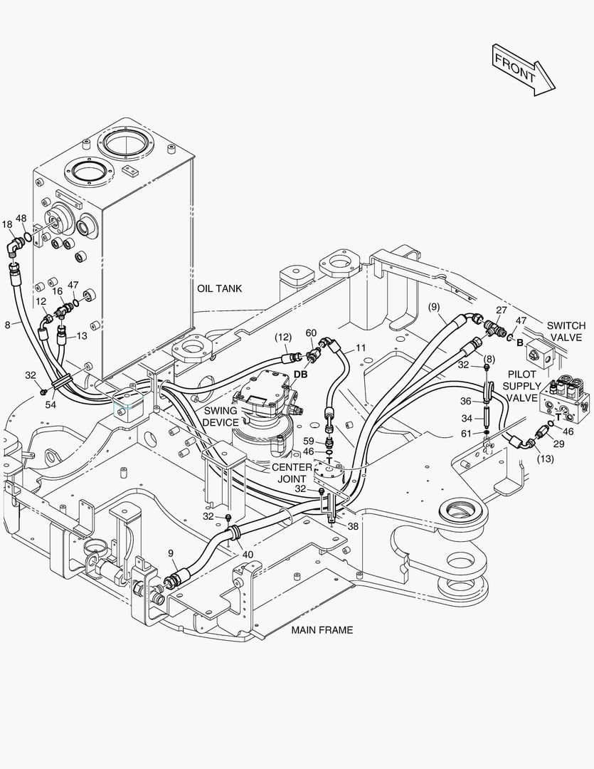 ТУБОПРОВОД МАСЛЯНОГО РАДИАТОРА(2)