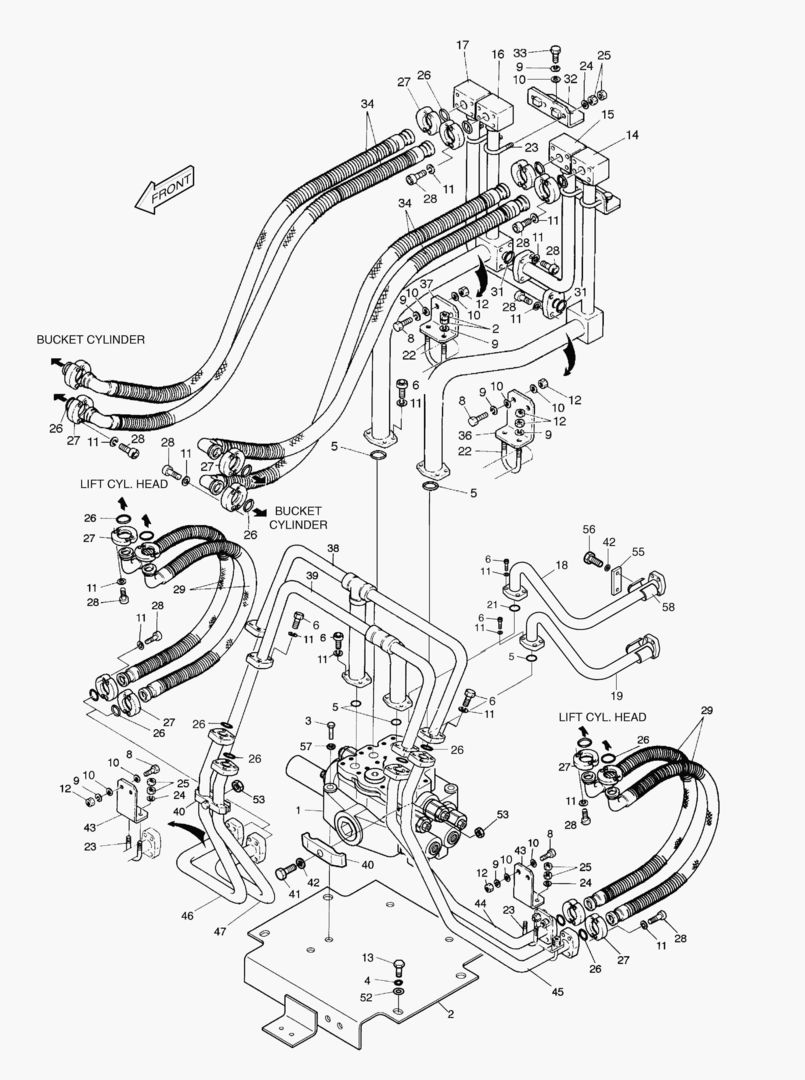 1181 CONTROL VALVE PIPING-2 SPOOL(TOSHIBA) [281~]