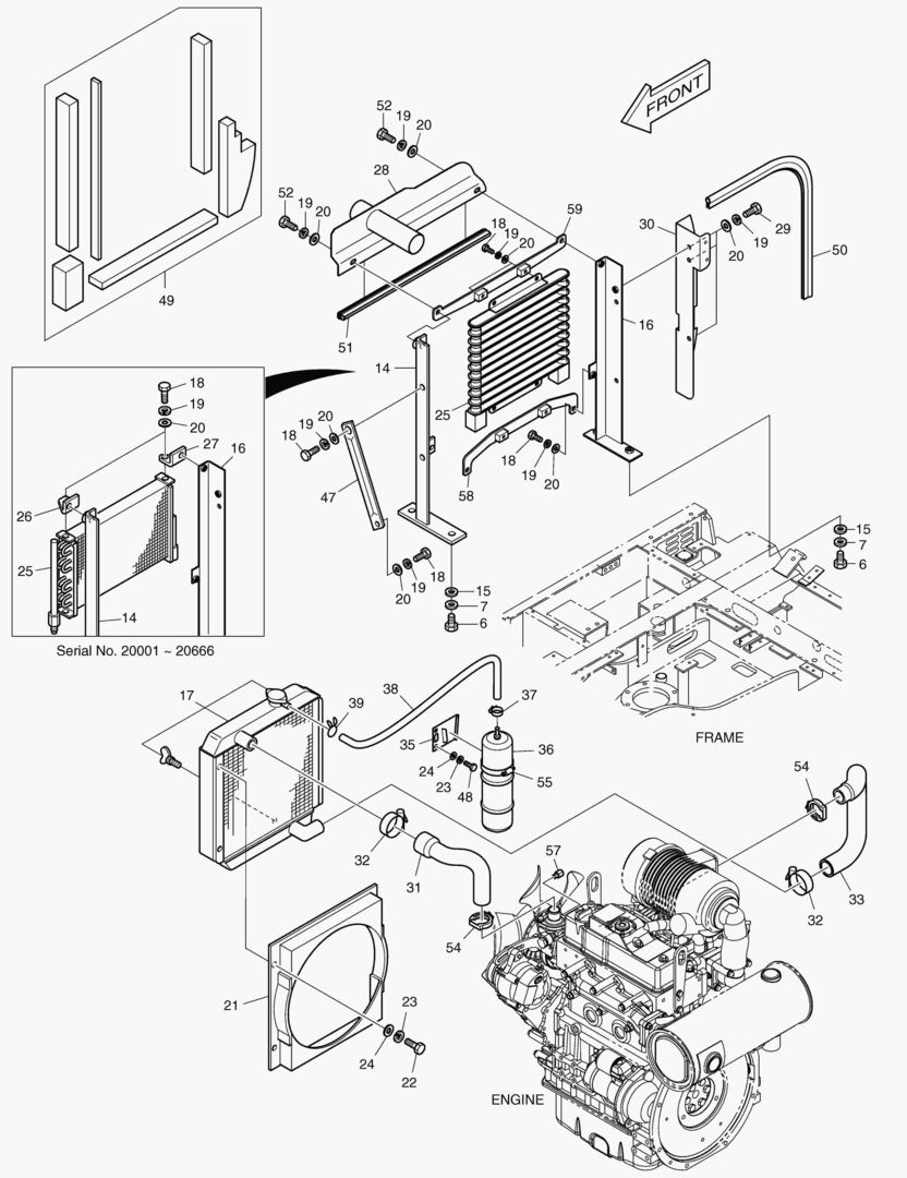 1261 ENGINE MOUNTING(2) - RADIATOR [20576~]