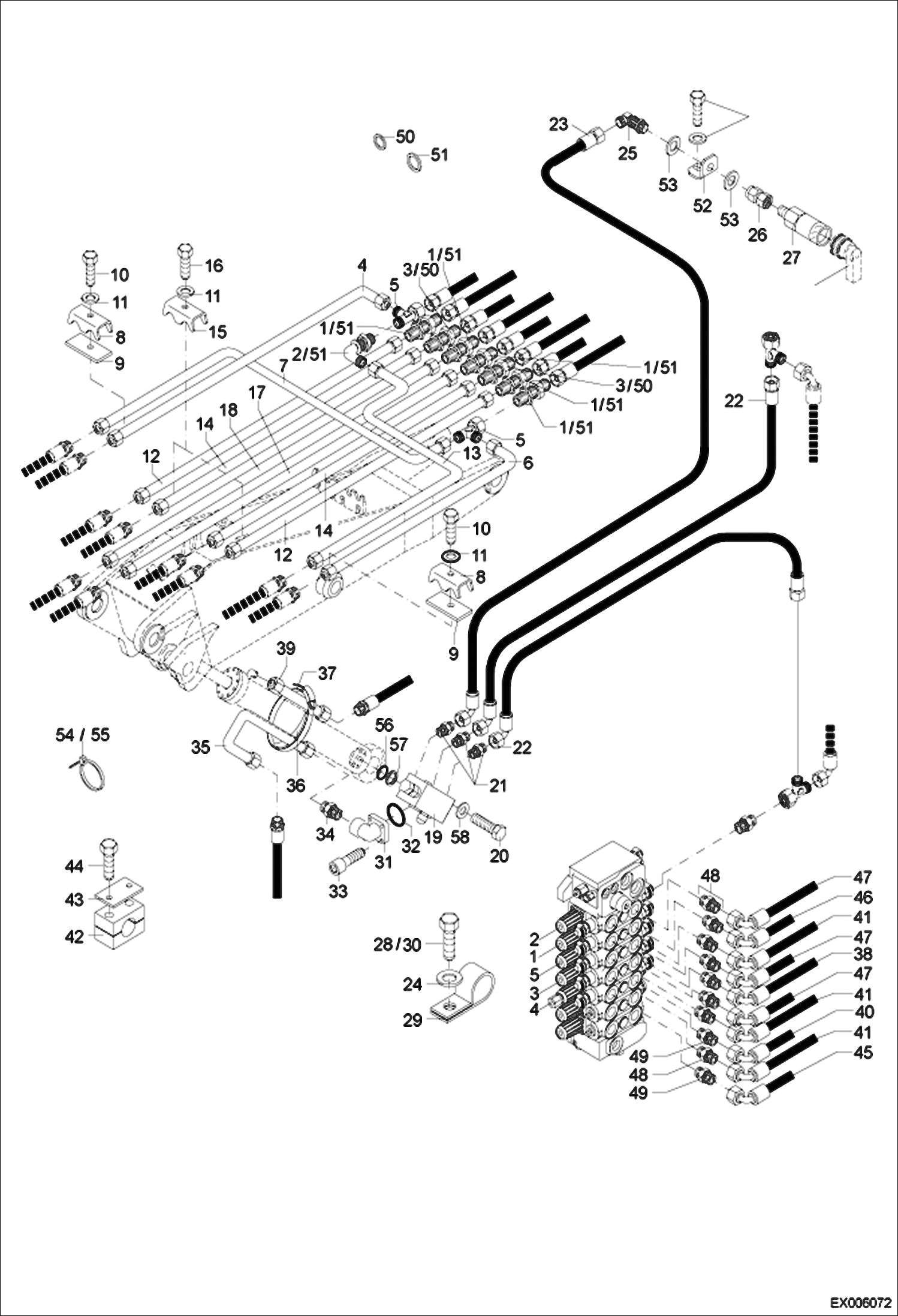 Спецтехника СТРЕЛА С ИЗМЕНЯЕМОЙ ГЕОМЕТРИЕЙ , ЗАПАСНЫЕ ЧАСТИ 1 (С ГИДРОЗАМКОМ) - главное фото