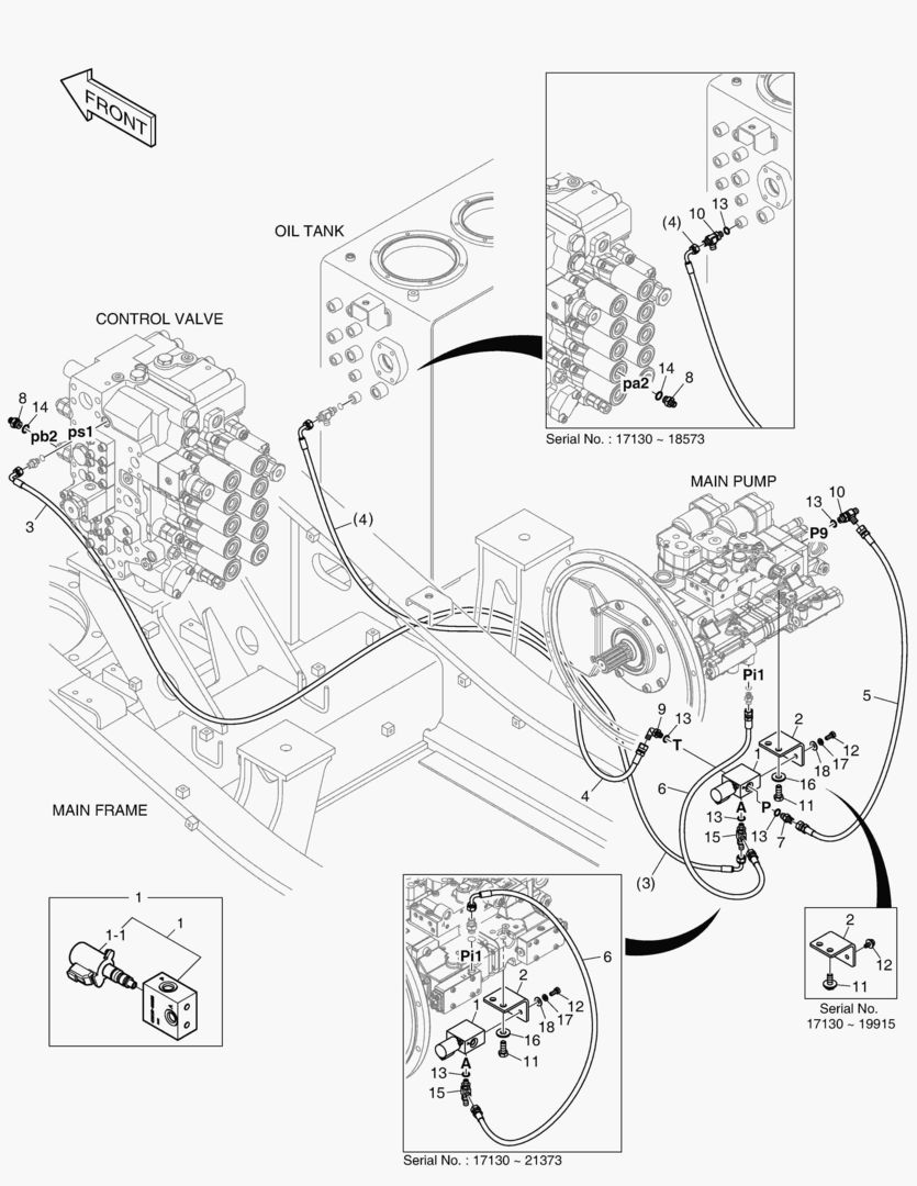 ТРУБОПРОВОД СЕРВОУПРАВЛЕНИЯ - 1 или 2 ПУТИ