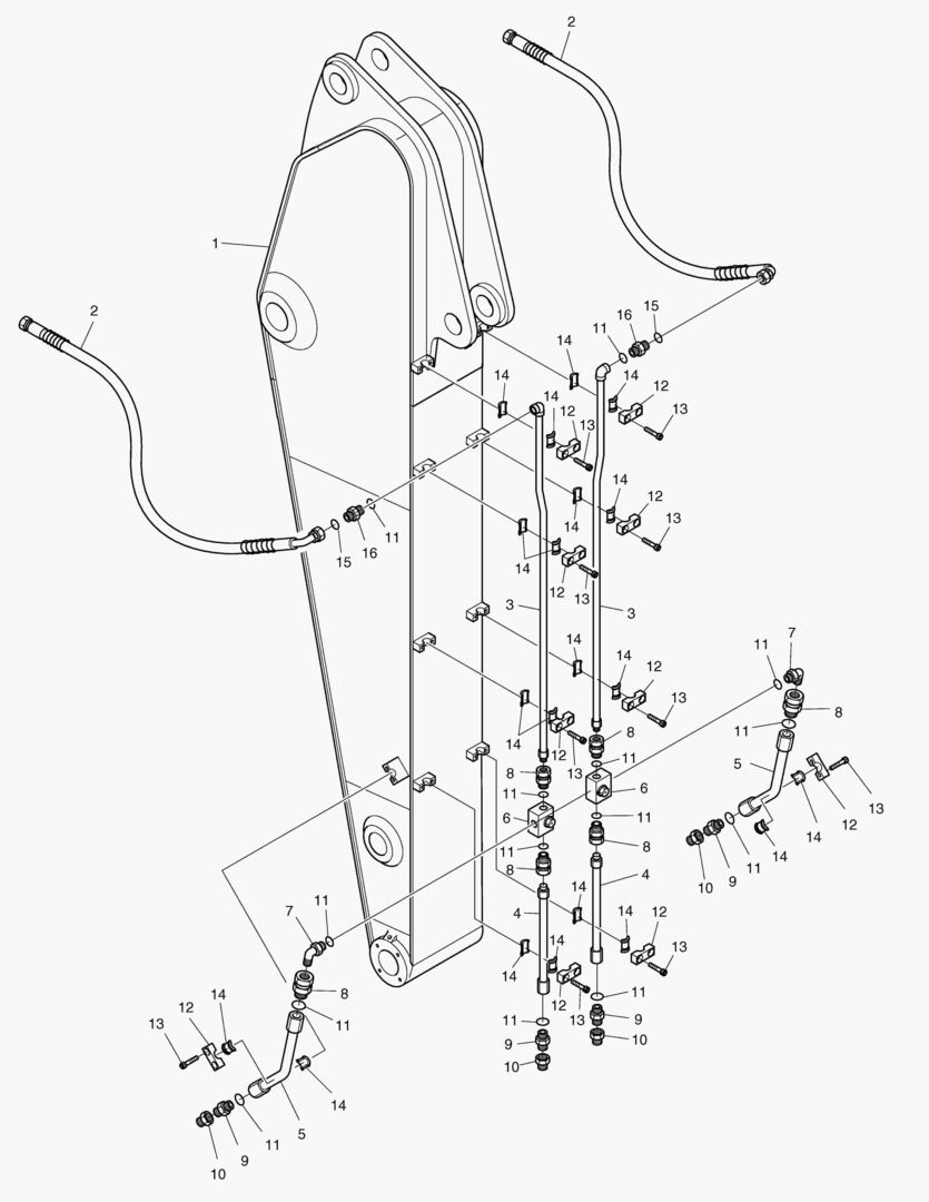 Спецтехника 6780 ARM PIPING(2.5m)-ROTATION & TILTING [1551~] - главное фото