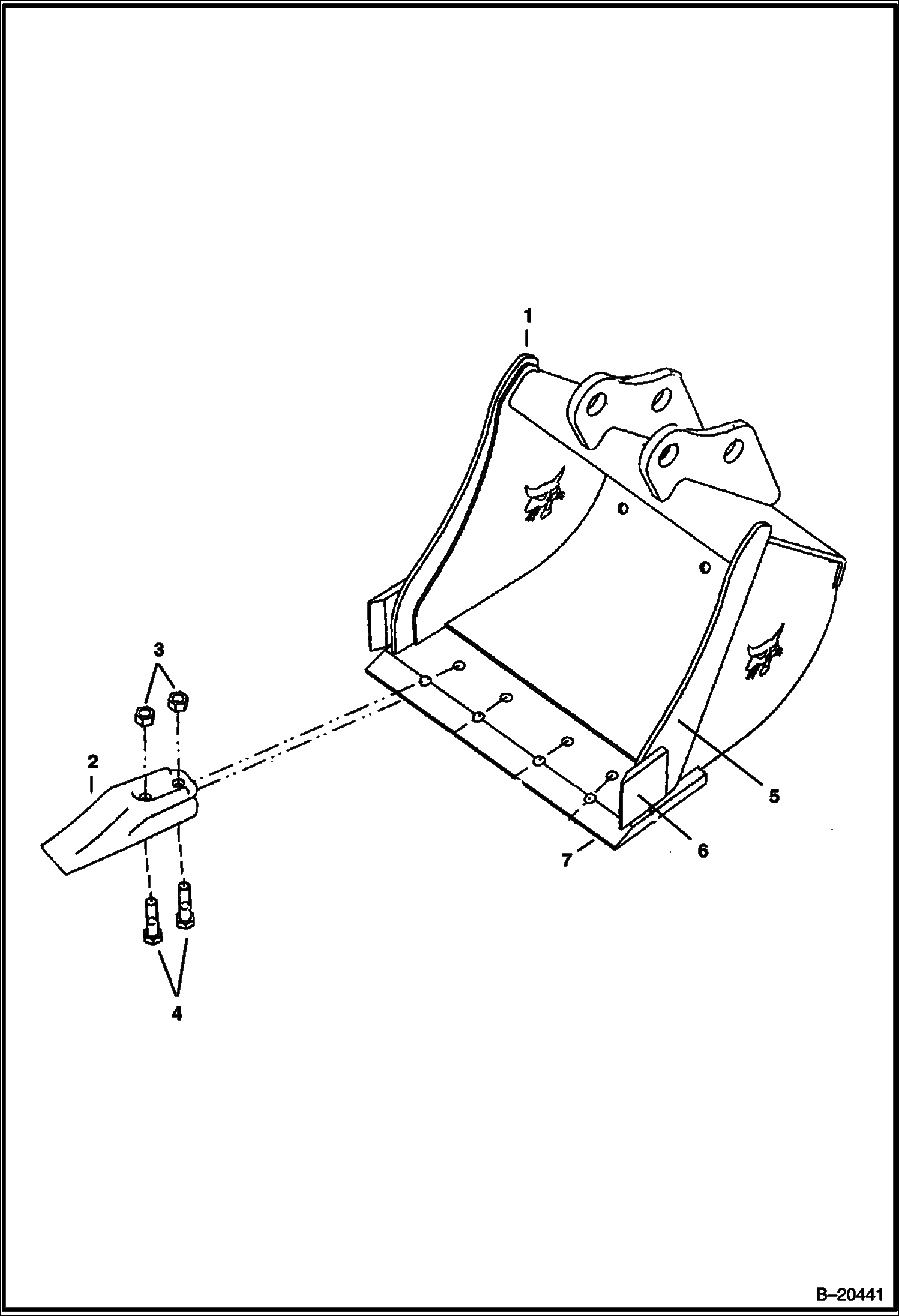 ЭКСКАВАТОР-ПОГРУЗЧИК (КОВШ) (КРЕПЛЕНИЕ) (406) (506)