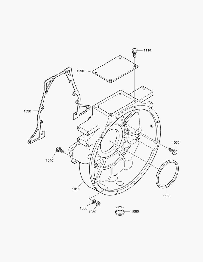 130 FLYWHEEL HOUSING [254~]