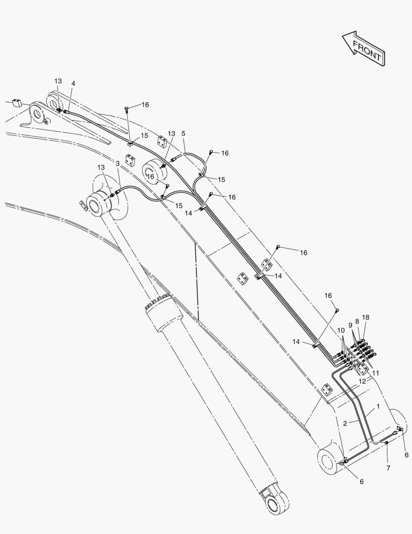 3150 FRONT LUBRICATION PIPING [1001~1200]