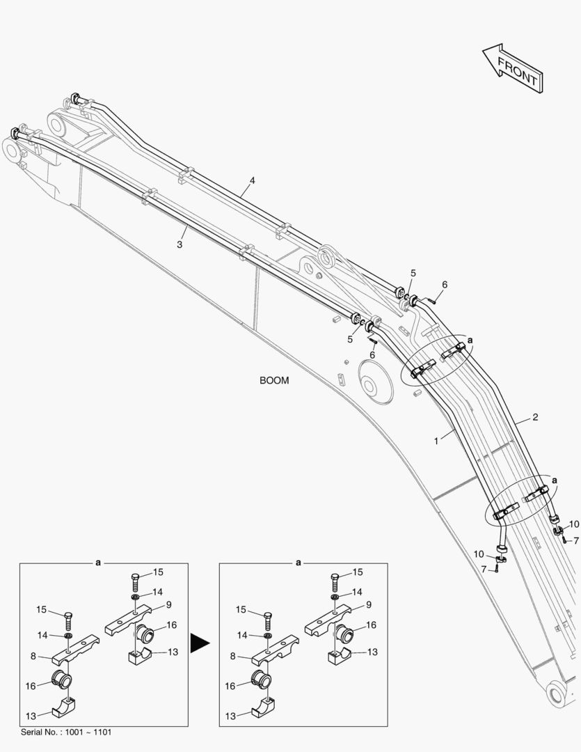 Спецтехника 6250 BOOM PIPING - ONE & TWO WAY(BOOM 5.6m) - главное фото