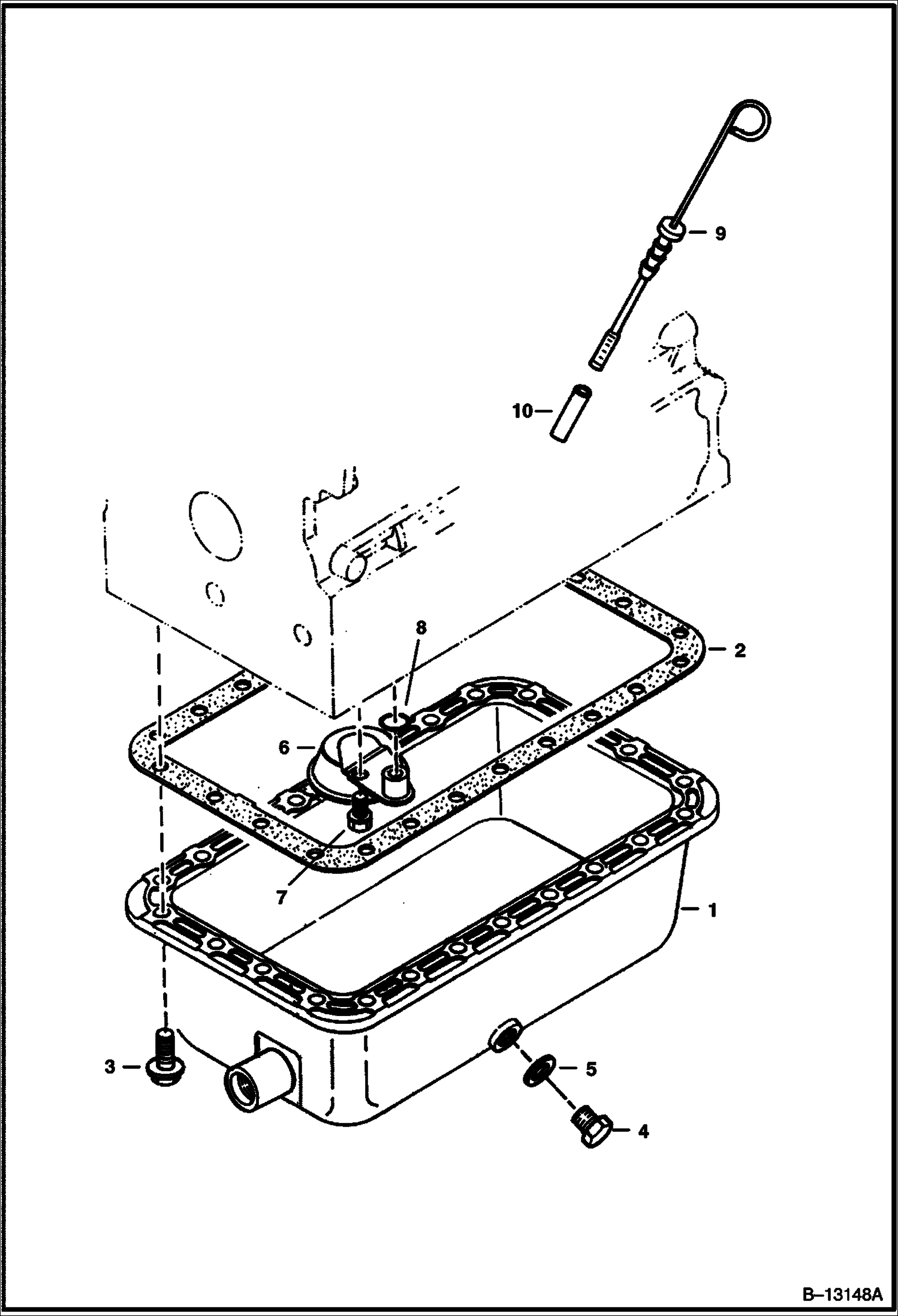Схема ПОДДОН КАРТЕРА (KUBOTA - V1903 2EB - TIER II REPLACEMENT)