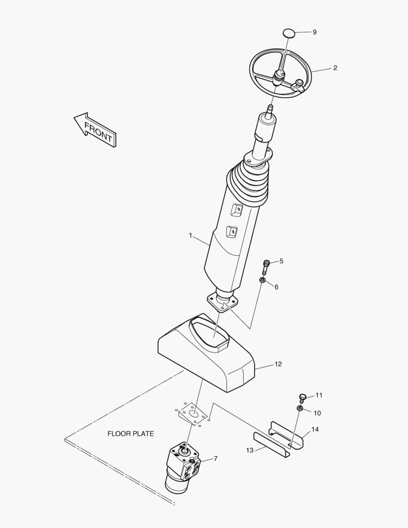 1465 STEERING ASS`Y-OPT. [1066~]