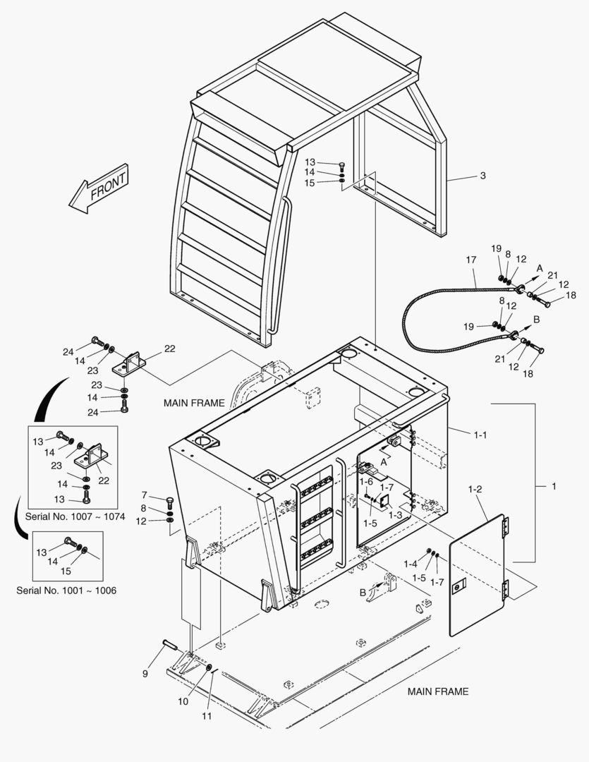 СТУПЕНЬ КАБИНЫ В СБОРЕ