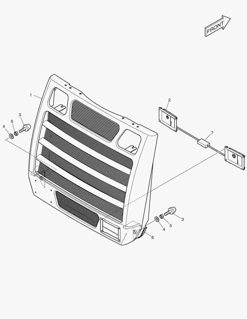 РЕШЕТКА РАДИАТОРА В СБОРЕ