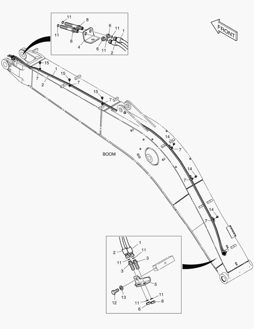 6310 BOOM PIPING - QUICK CLAMP