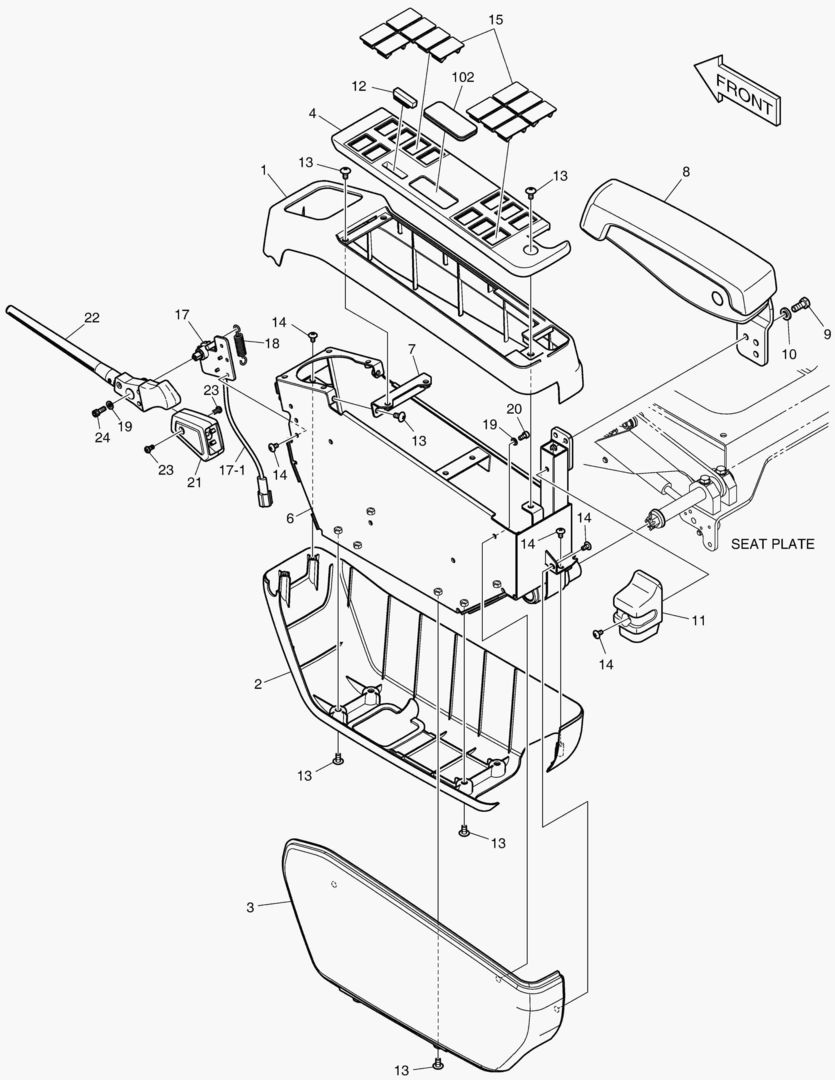 Спецтехника 7241 CONTROL STAND - L.H(ROPS) [7141~] - главное фото