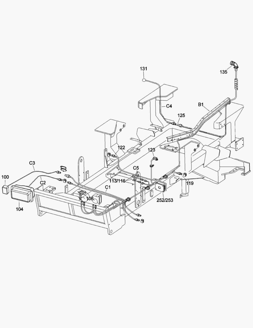 G065-5 ELECTRICAL SYSTEM; FRONT FRAME