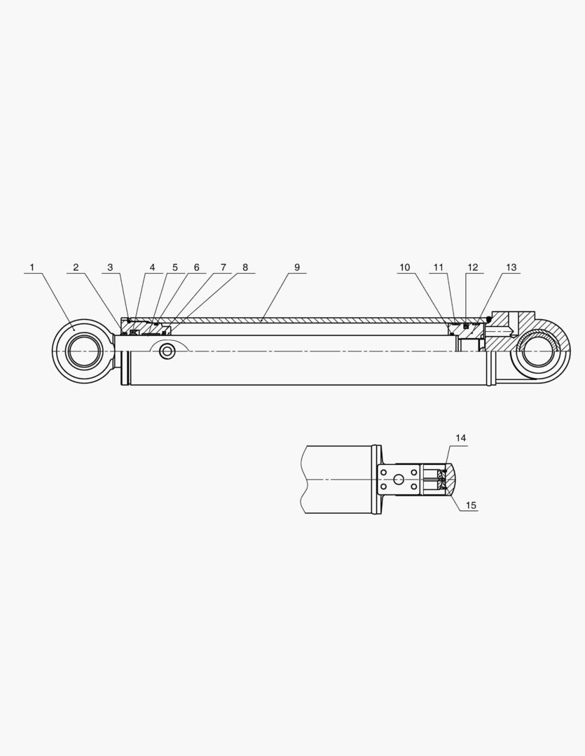 3306 STEERING CYLINDER(R&JY)