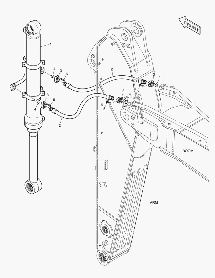 ГИДРОСИСТЕМА РУКОЯТИ - РУКОЯТЬ 2.9 м