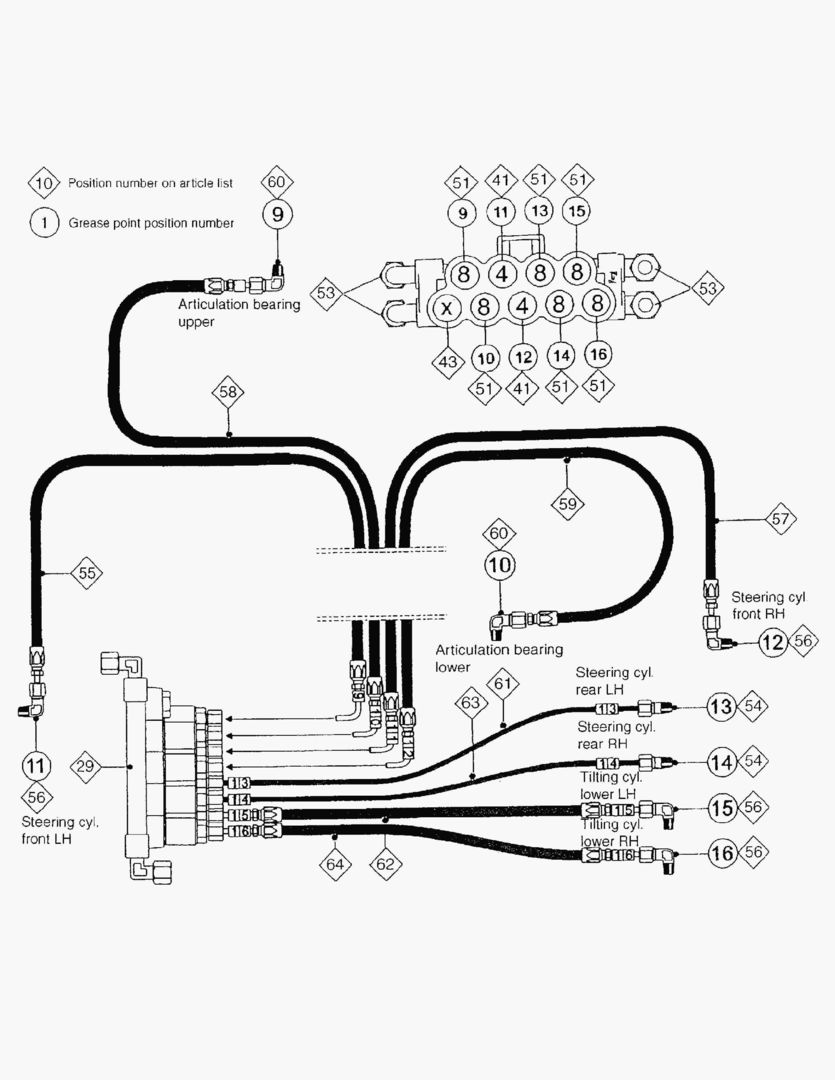 Схема G099-7 CENTRAL LUBRICATION SYSTEM