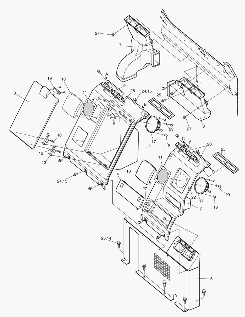 КРЫШКА ОБОГРЕВАТЕЛЯ В СБОРЕ