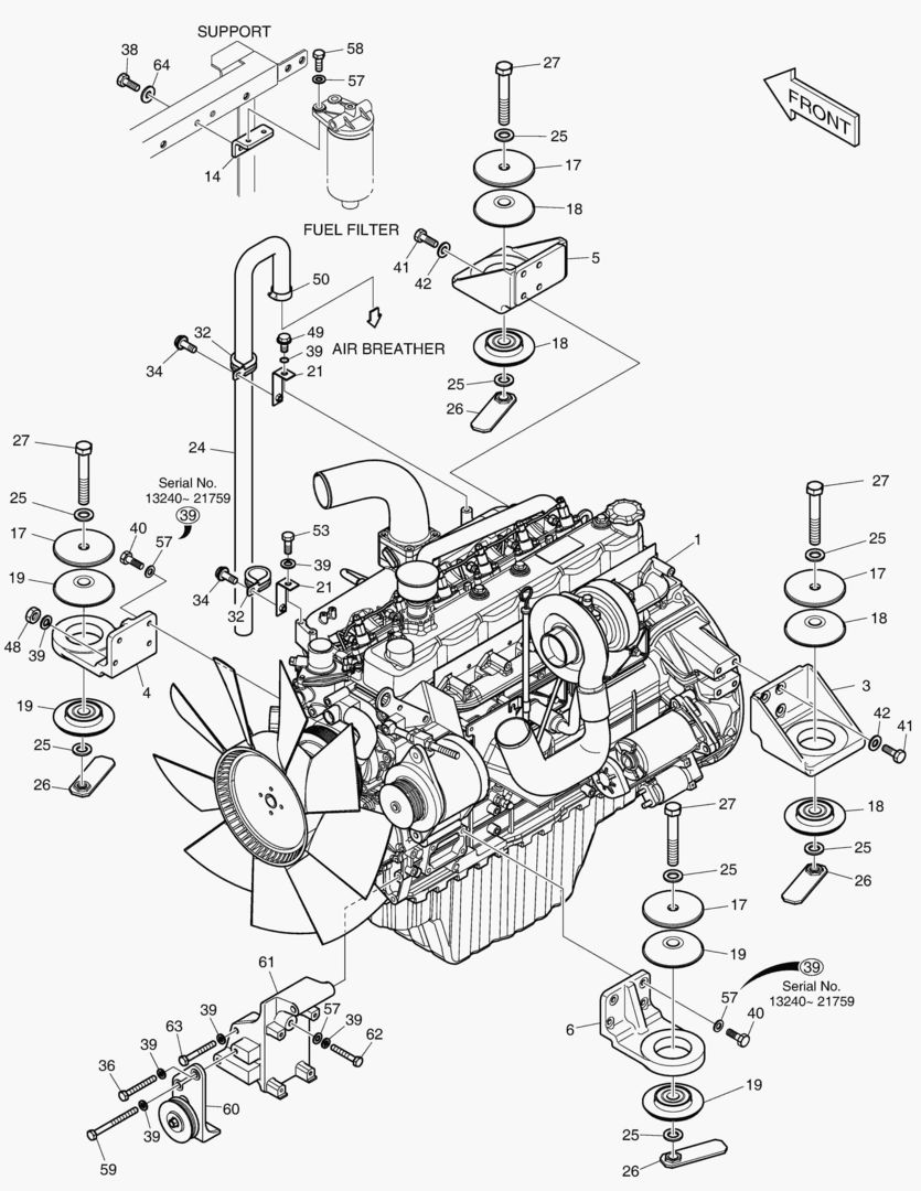 МОНТАЖ ДВИГАТЕЛЯ