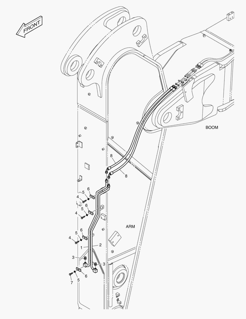ГИДРОСИСТЕМА РУКОЯТИ - БЫСТРАЯ ПОСАДКА(РУКОЯТЬ 2.6 м)