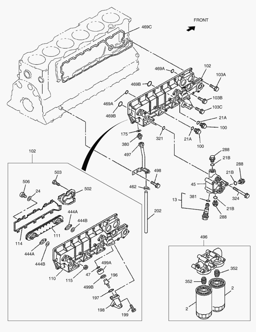 МАСЛЯНЫЙ РАДИАТОР И МАСЛЯНЫЙ ФИЛЬТР