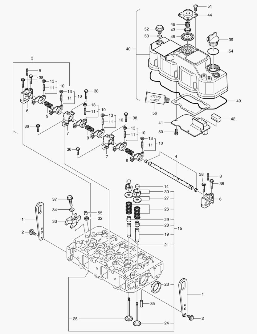 004 CYLINDER HEAD & COVER