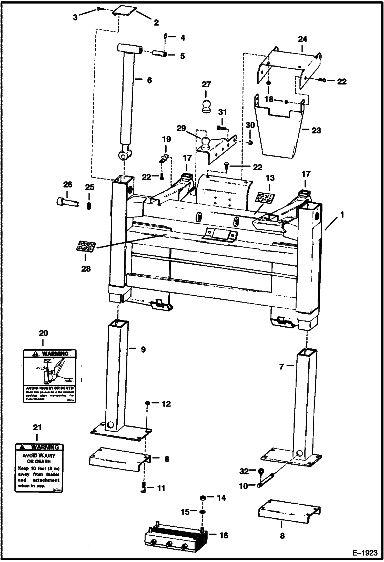 РАМА ШАССИ 923S И 923SA
