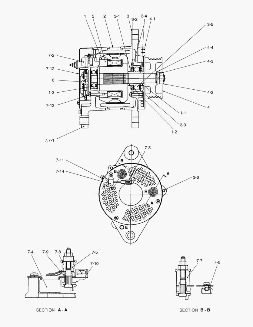 Схема 1680 ALTERNATOR [1001~1132]